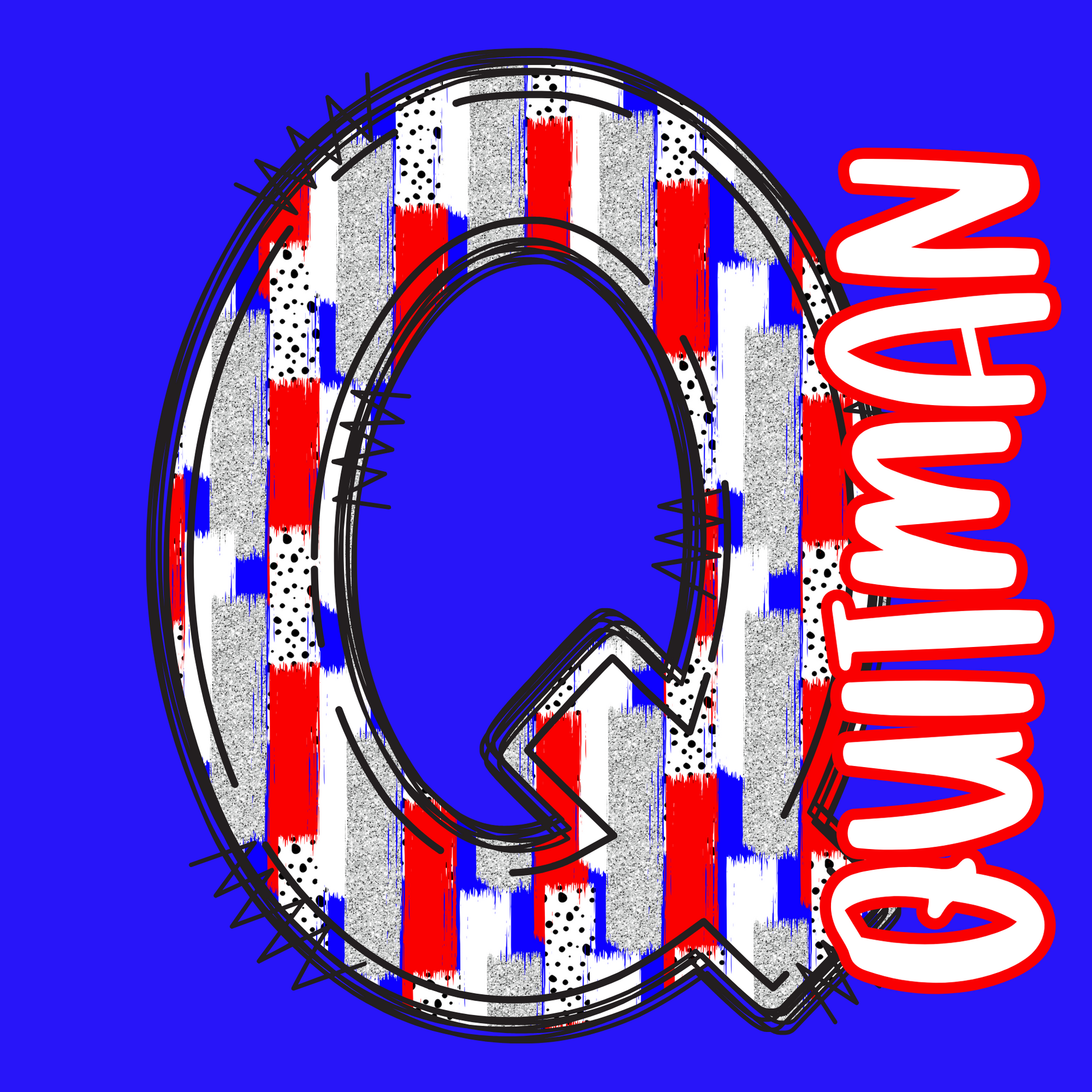 Paint Stroke Spirit Initial Graphic Tee