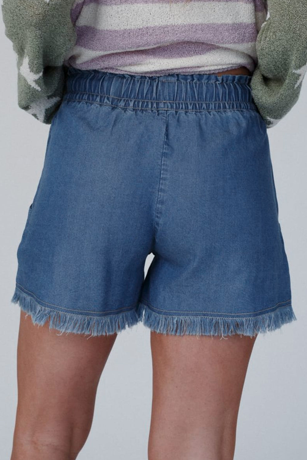 Raw Hem High Waisted Denim LT