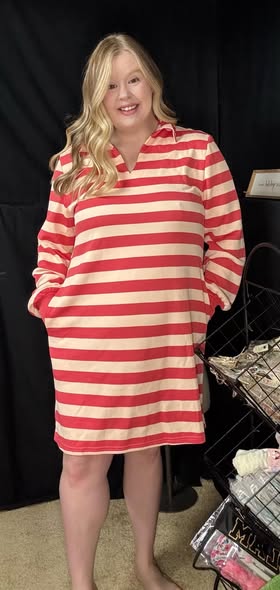 Pink Striped Dress