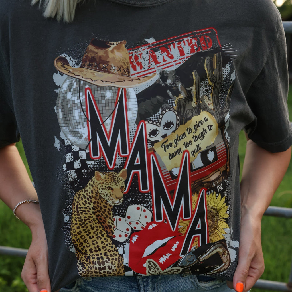 Wanted Mama Collage Graphic Tee