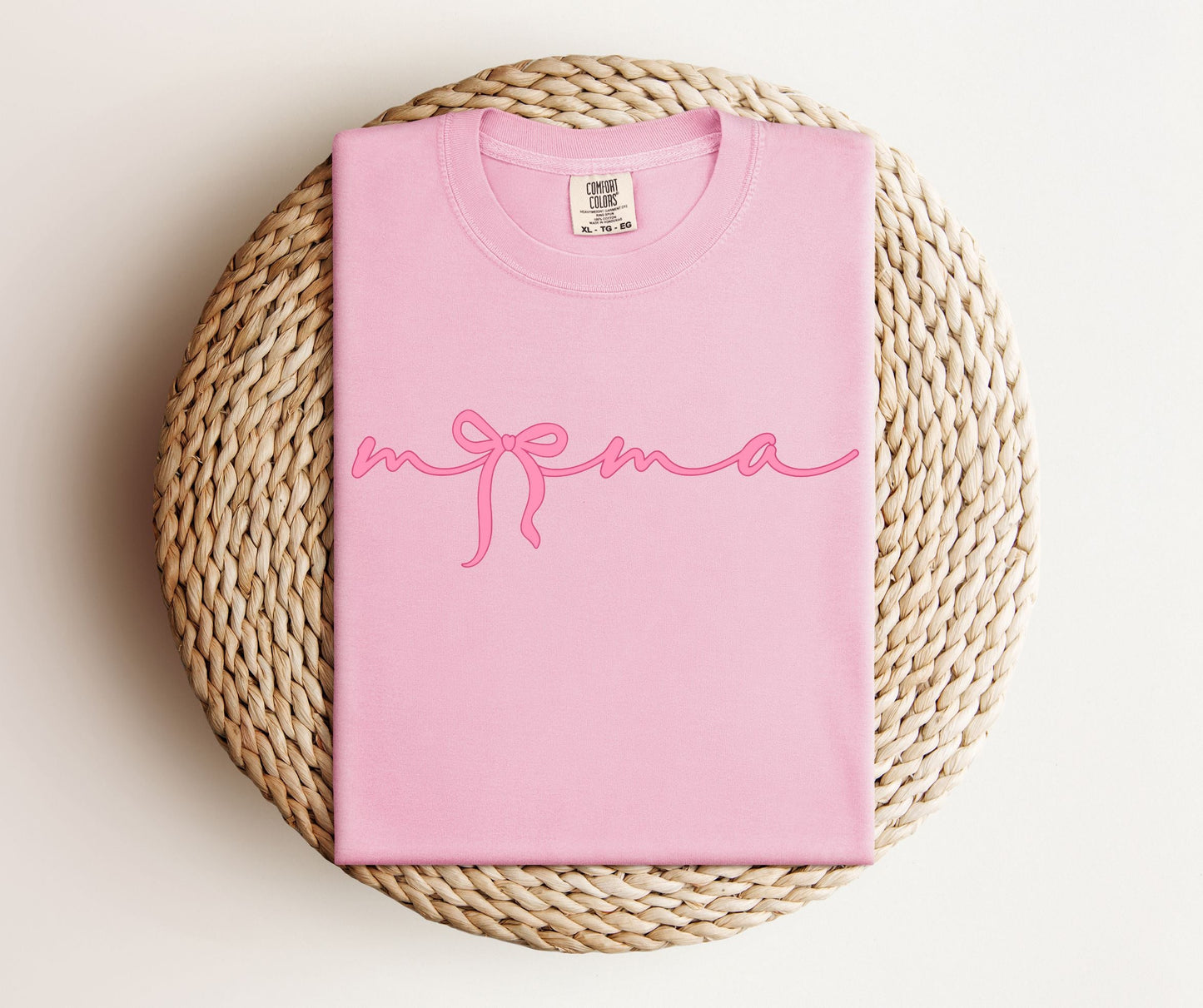 Pink Mama Bow Tee.