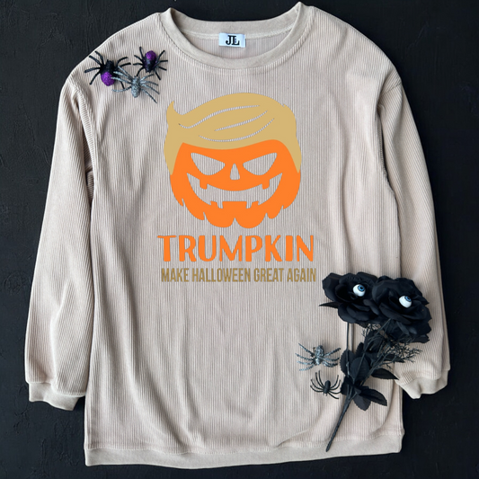 Beige Trumpkin Corded Crew