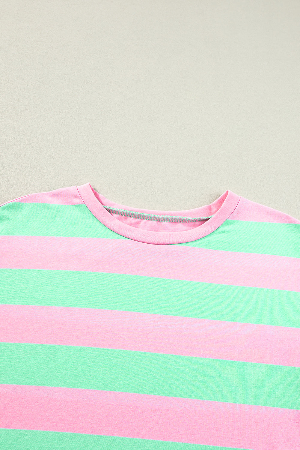 Pink Stripe Colorblock Top February.