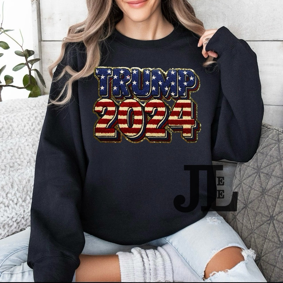 S-5X Chenille Patriotic Sweatshirt