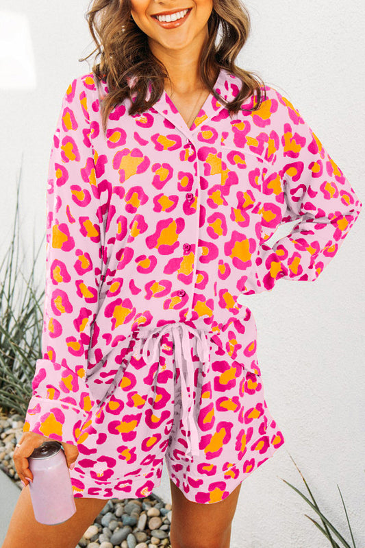 Pink Leopard Pajama Set February.