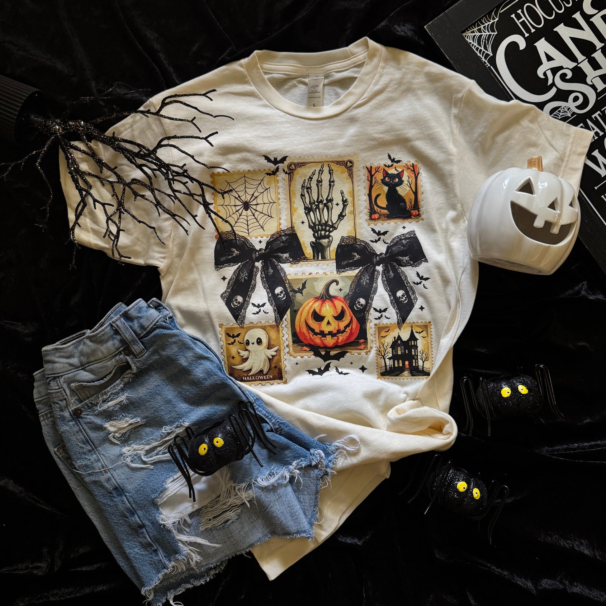 Halloween Stamps Soft Graphic Tee