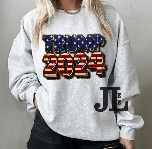 S-5X Chenille Patriotic Sweatshirt