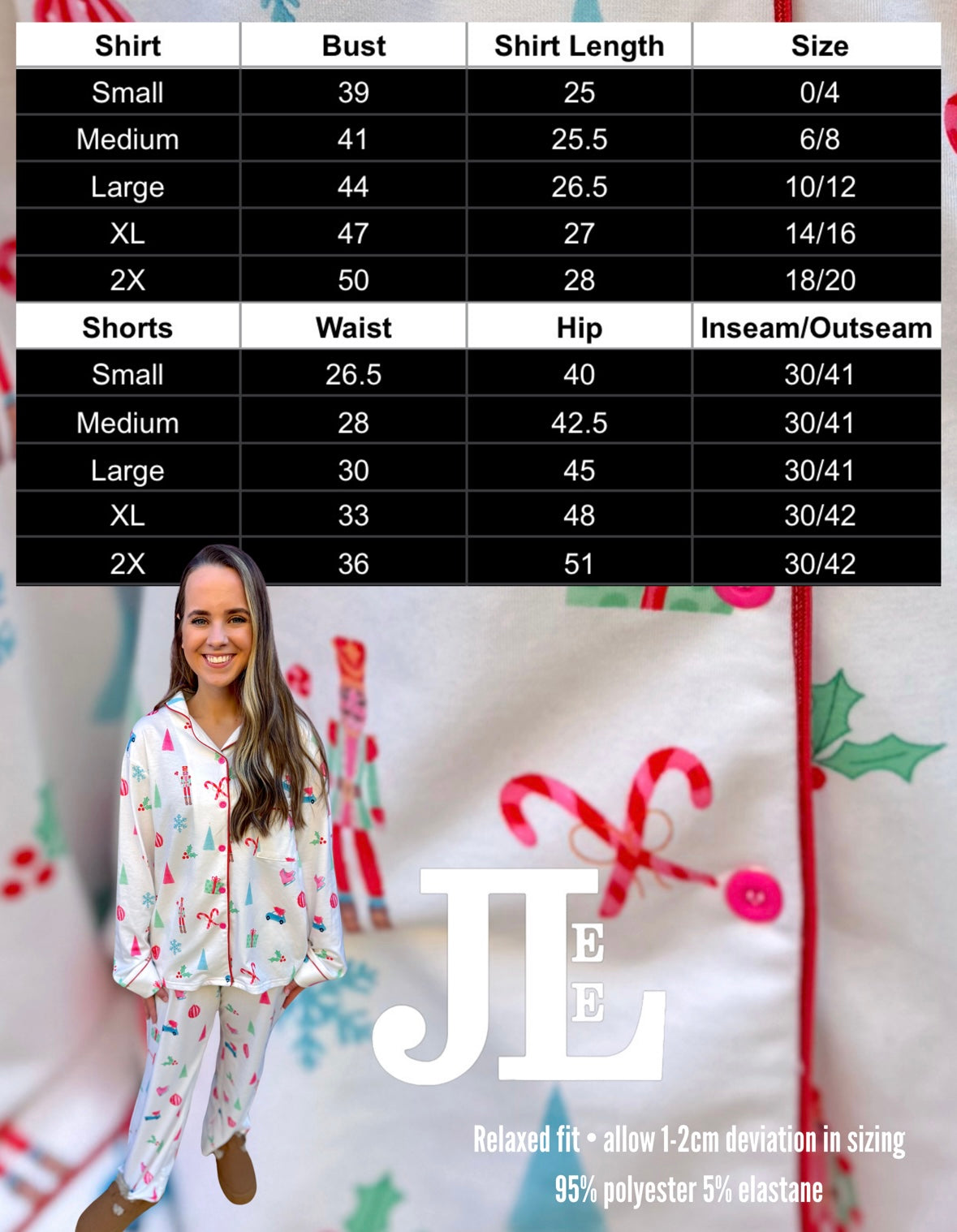 RTS Luxe White Christmas Pajamas