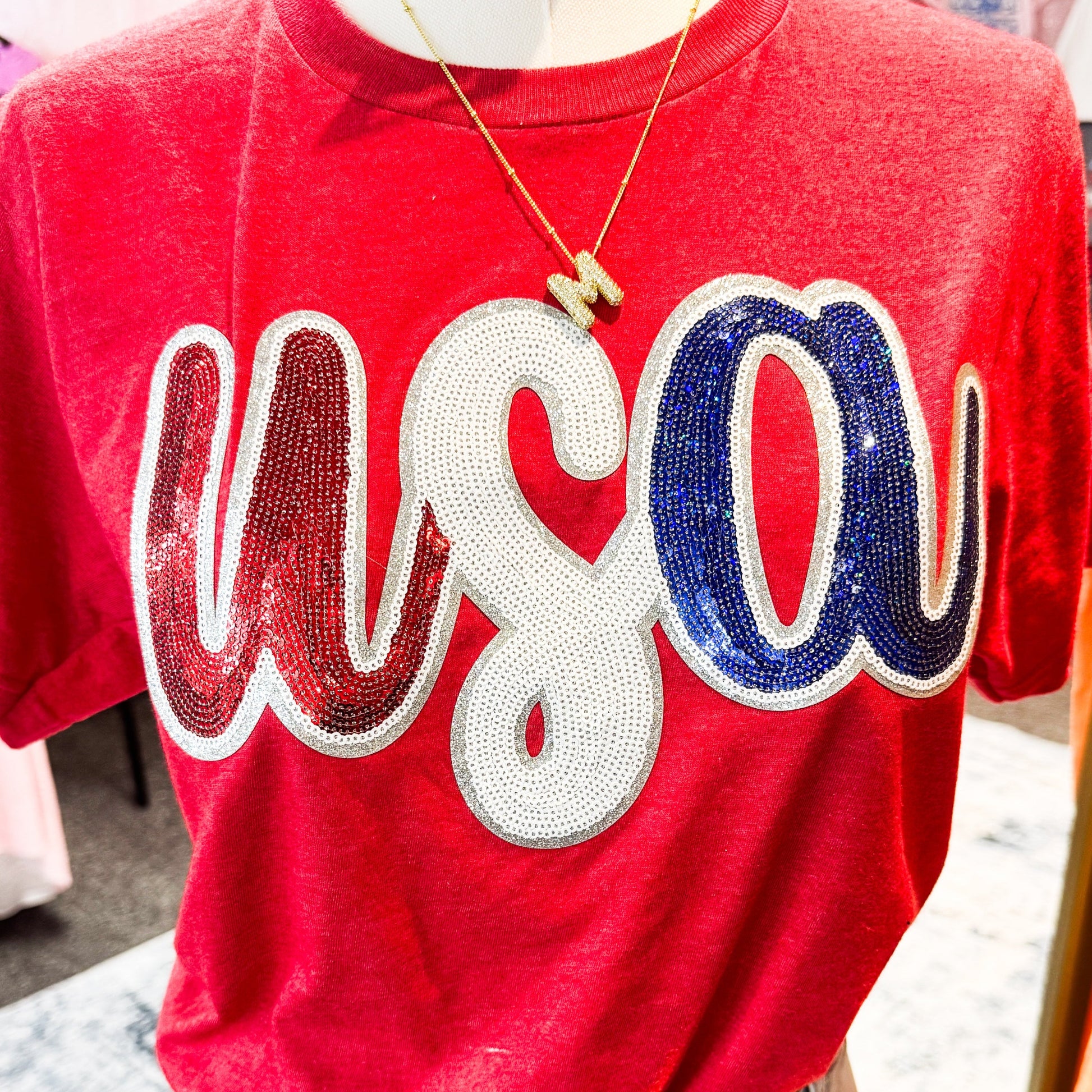 Sequin USA Graphic Tee