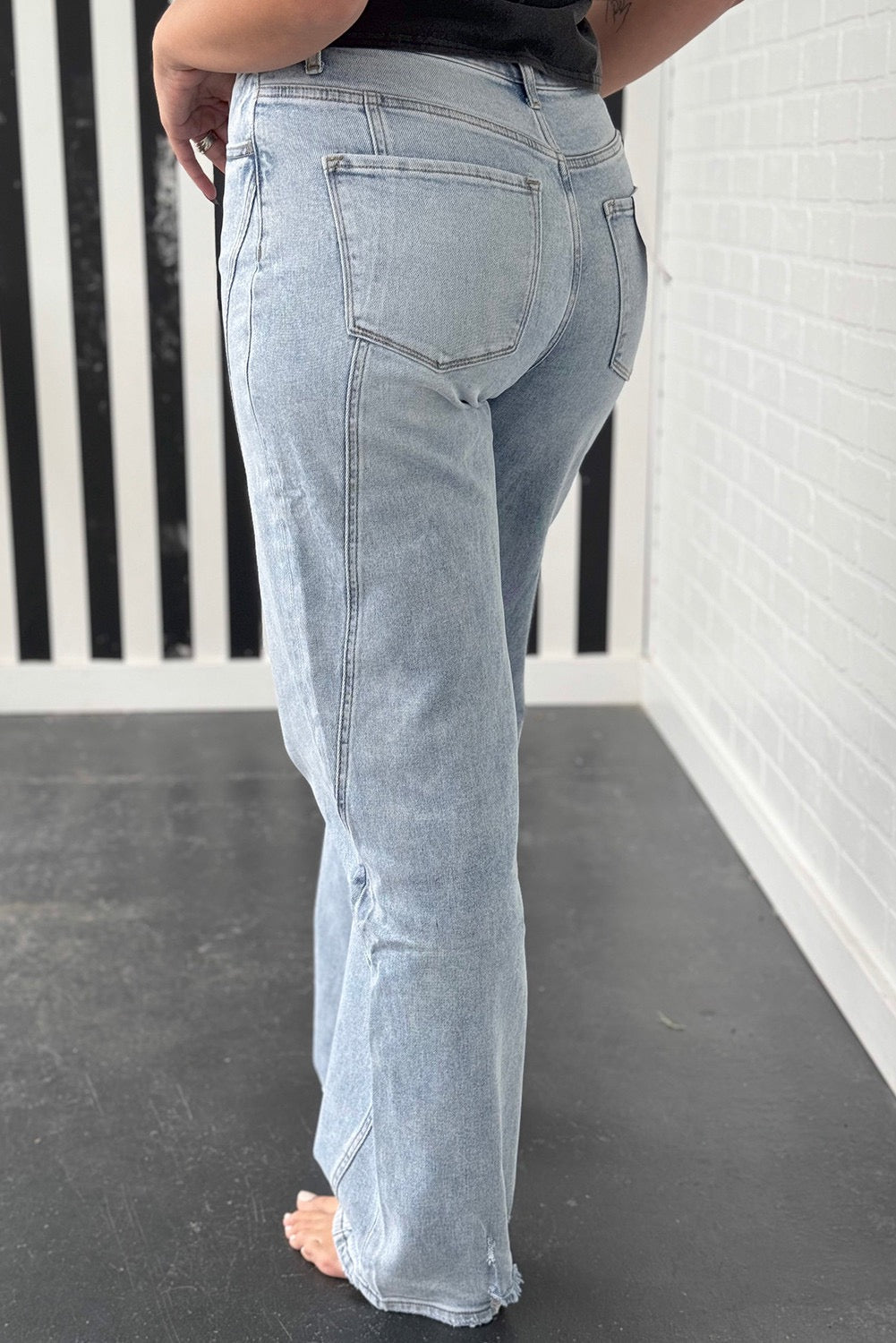 Light Wash Plus Size Jeans LT