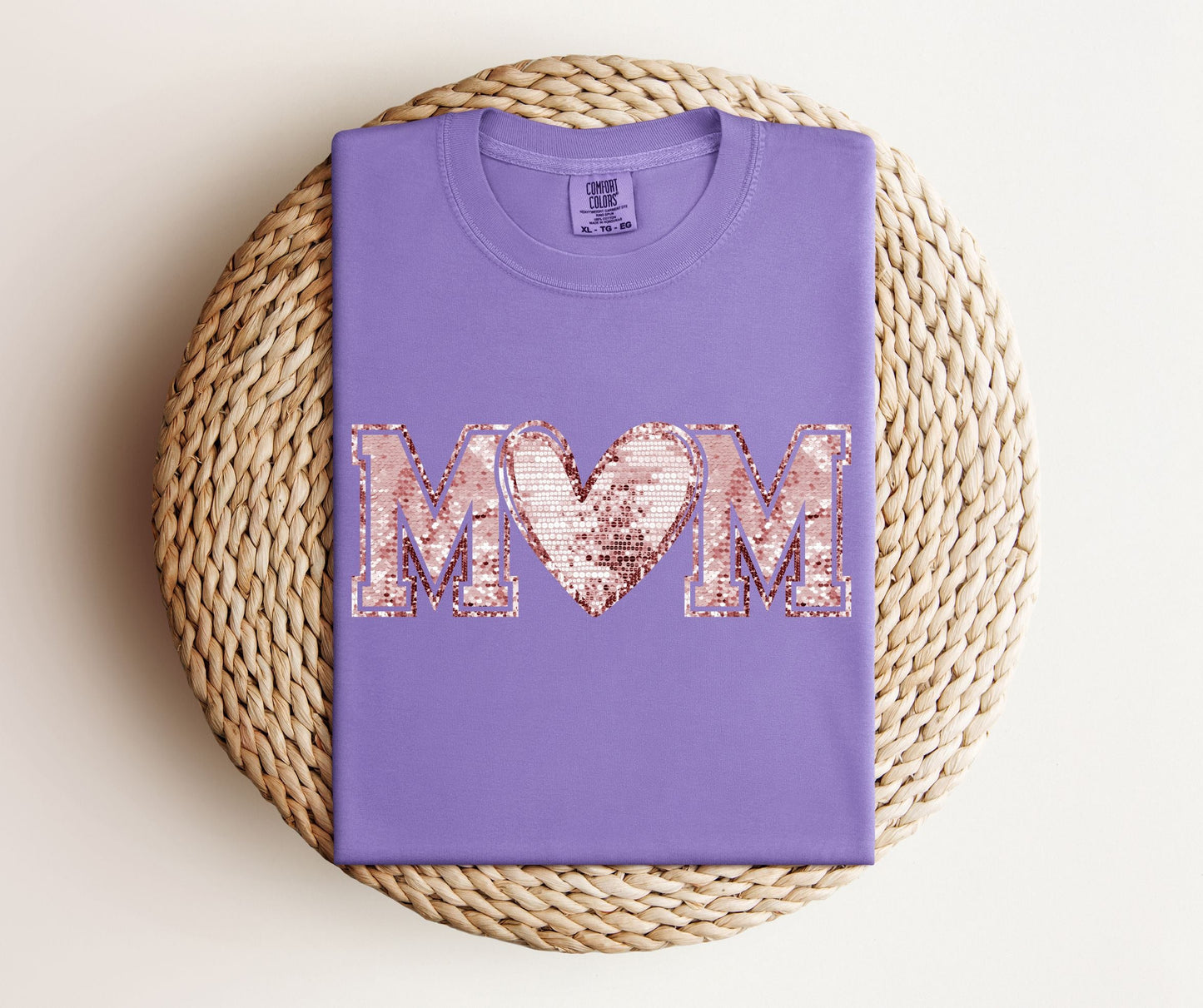 Sequin Mom Tee.