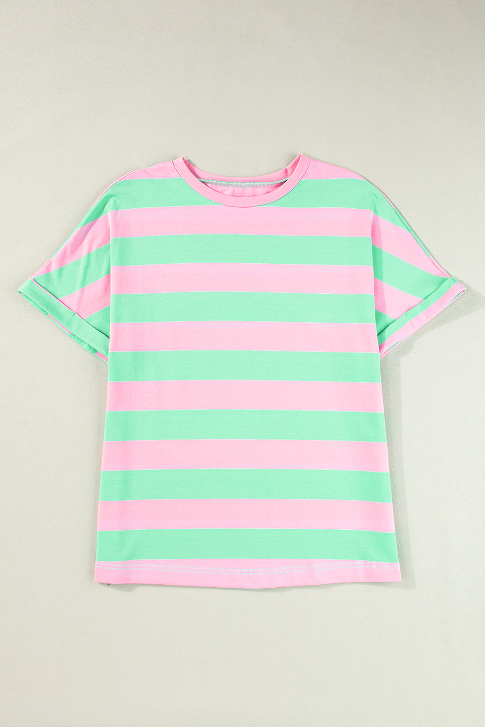 Pink Stripe Colorblock Top February.