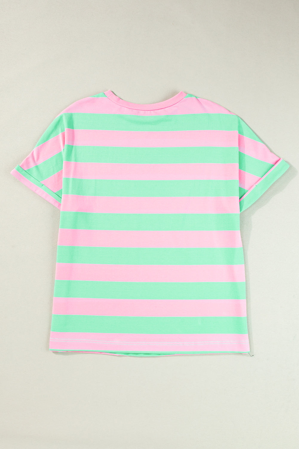 Pink Stripe Colorblock Top February.